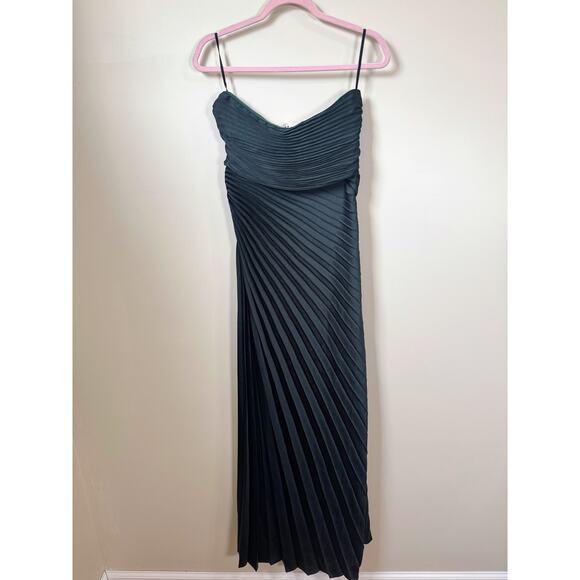 NEW NWT A.L.C. Bianca Dress in Forest Green Size 6 - Picture 7 of 7